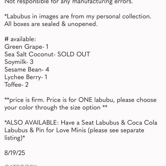 Soymilk & Green Grape Labubus - Picture 7 of 7